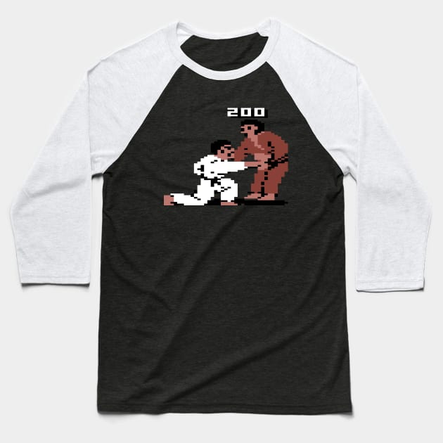 Gut Punch Pixel Art Baseball T-Shirt by Nerd_art